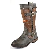 Dockers 277043 Bottes synth&eacute;tique cuir, Marron fonc&eacute;, Taille 37