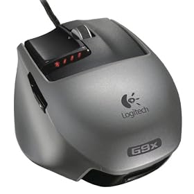 Logitech - G9x Laser Mouse - Souris filaire - Haute pr�cision et rapidit� - Deux modes de d�filement -Coques interchangeables - Syst�me de r�glage du poids - Noir