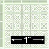 Buy 1:24 Dollhouse Wallpaper Bristol Green by Dollhouse Wallpaper
