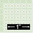 1:24 Dollhouse Wallpaper Bristol Green