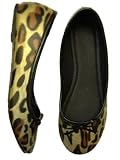 New Womens Ballerina Ballet Flats Shoes Leopard & Solids 12 colors