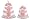 ~ Bloomers *Pink Peonies* Baby Diaper Cake Small