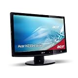 Acer H233HA 58,4 cm (23 Zoll) Full-HD Widescreen TFT Monitor VGA, DVI, HDMI (Kontrastverh�ltnis dyn. 40000:1, Reaktionszeit 2ms) schwarzvon "Acer"