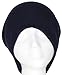 Ribbed Beanie Hat Slouch Style Skull Cap Ski Hat Navy
