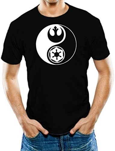 Universal Apparel Men's Star Wars Yin Yang T-Shirt XL Black