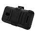 Eagle Cell Alcatel One Touch Fierce Hybrid Skin Case with Stand and Holster - Retail Packaging - Black/Black