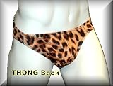 LEOPARD Pattern Mens THONG Sexy One Size
