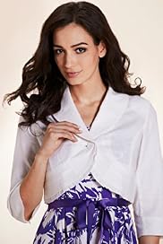 Per Una Linen Blend Cropped Bolero Jacket
