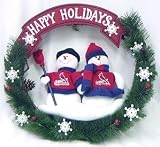 St. Louis Cardinals 20'' Team Snowman Wreath