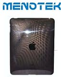 Menotek Black Dotted Wave Pattern Apple Ipad Wifi and 3G Tablet TPU Case