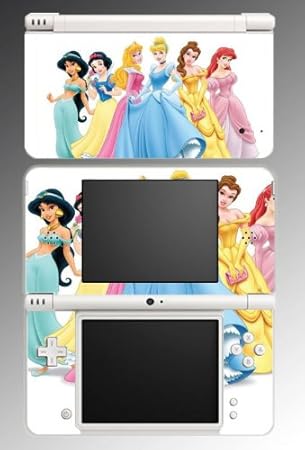 Princess Friends Cinderella Game Vinyl Decal Skin Protector Cover 3 for Nintendo DSi XL