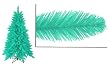 4.5' Pre-Lit Slim Seafoam Ashley Spruce Christmas Tree - Clear & Green Lights