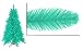 4.5' Pre-Lit Slim Seafoam Ashley Spruce Christmas Tree - Clear & Green Lights