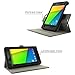 rooCASE Google Nexus 7 2013 FHD Case - (2nd Gen 2013 Model) Dual-View Multi-angle Stand Cover - BLACK (With Auto Wake / Sleep Cover)
