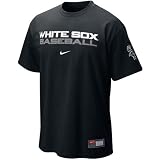 Nike Chicago White Sox Black 2010 Practice T-shirt