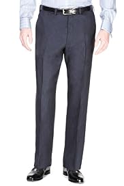 Collezione Pure Linen Flat Front Trousers