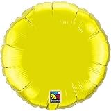 Citrine Yellow Round Foil Balloons Pack of 5