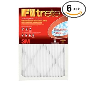 Filtrete 9807DC-6 Micro Allergen Reduction Filters, 1000 MPR, 10 x 20 x 1, 6-Pack