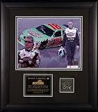 Bobby Labonte Framed 8x10 Photo w/ Piece of Daytona Track