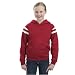 Sport-Tek Youth Pullover Hooded Sweatshirt with Mesh Arm Stripe