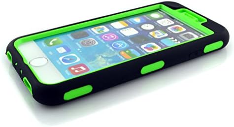 Sean Cute Polka Dots Hybrid Protective Armor Defender Case for Iphone 6 4.7 Inch + 1 S-Smile Stylus (Polka Green)