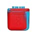 1 Blue and Red Non-stick Shatter Concentrate Silicone Cure Cubes Jar Container