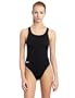 Speedo Women's Race Lycra Blend Learn to Swim Solid Superpro Back One Piece Swimsuit, Black, 34