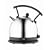 Dualit 1.7 litre dome kettle chrome with black trim 72620