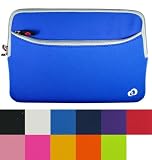 Assorted Colors - Durable Neorpene Sleeve Case with Extra Pocket Compatible with ASUS Eee PC 1000 10 Inch - (Asus eeepc Laptop NOT included)