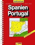 RV Euro-Reiseatlas 1:300 000 Spanien / Portugal (Spiralbindung) - Reise- Und Verkehrsverlag