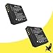 Two Halcyon 1500 mAH Lithium Ion Replacement Battery for Panasonic Lumix TS4 12.1 TOUGH Waterproof Digital Camera and Panasonic DMW-BCF10