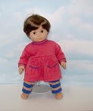 Coral Dress with Blue Pants. Fits 15