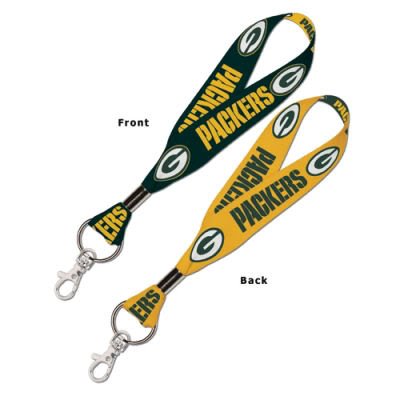 Green Bay Packers Lanyard Style Keychain NFL National Football League Sports Team Key Strap Key Ring