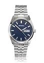Sekonda Men's Blue Small Dial Day Date Stainless Steel Bracelet Dress Watch 3059