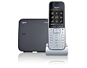 Gigaset SL785 Schnurlostelefon (5,59 cm (2.2 Zoll) TFT Display, Anrufbeantworter, Freisprechfunktion, Echtmetall-Rahmen) metall/ schwarz