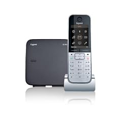 Gigaset SL785 Schnurlostelefon (5,59 cm (2.2 Zoll) TFT Display, Anrufbeantworter, Freisprechfunktion, Echtmetall-Rahmen) metall/ schwarz
