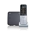 Gigaset SL785 Schnurlostelefon (5,59 cm (2.2 Zoll) TFT Display, Anrufbeantworter, Freisprechfunktion, Echtmetall-Rahmen) metall/ schwarz