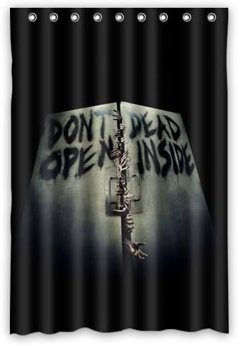 DavidHot Don't Open The Walking Dead Inside Custom Design Waterproof Shower Curtain Bathroom
