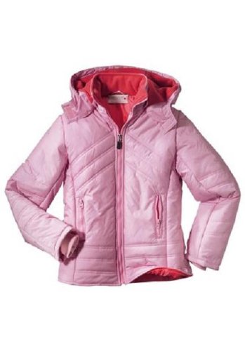 TAILLIERTE KINDER WINTERJACKE POLARJACKE 152 ROSE`