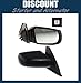 New Passenger Side Mirror RH 2008-2009 Nissan Altima, Power, Non-Heated, Non-Folding, Corner Mount, Smooth Black Cap, Paint to Match, Fits Coupe