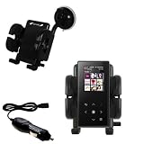 Samsung YP-S5 Flexible Auto Windshield Holder with Car Charger - Uses Gomadic TipExchange