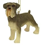 4 Miniature Schnauzer Dog Christmas Ornament