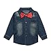 Efaster® 1Set Kids Toddler Boys Handsome Denim T-shirt+Trousers Pants Clothes Outfits
