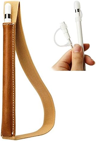 Apple Pencil Holder, Genuine Leather Sleeve for Apple Pencil, Compatible with Apple iPad Pro Cases with Pencil Cozy PencilCozy (brown)