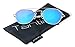 Tantino® Fashion Angled Flat Mirrored Lens Metal Sunglasses (Green, UV400)