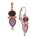 Morado Amor Elongated Teardrop Earrings
