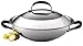 Circulon Steel Elite Stainless Steel Covered Stirfry Wok, 30 cm