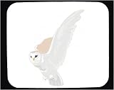 Decorated Mouse Pad with flying, winged, owl, bird, animal