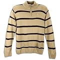 Southpole 1/4 Zip Stripe Sweater - Men's ( sz. XXL, Khaki )