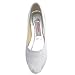 ELEGANTPARK Wedding Shoes for Bride Lace Wedding Flats Comfortable Women Bridal Shoes Flats Closed Toe Ballet Flats